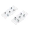 2pcs 5 Prong Ice Cleats Non Slip Enhanced Grip Portable Shoe Spikes for Winter Hiking Snow Traction