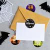 Halloween Theme Ghost Blood Handed Bat Pattern Envelope Label Set Stickers