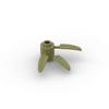 Non-Toxic Moc 10Pcs 30176 Plant Grass Building Blocks Kit Round 1X1 With 3 Bamboo Leaves Bricks Particle Toys For Children Birthday Gifts