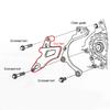 NICRCNC Front Chain Sprocket Guard Cover For Honda CR 250R 2002-2007 CRF 250R 2004-2009 CRF 250X 2004-2017 Yamaha YZ125 YZ125X