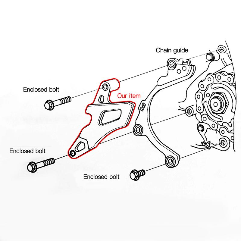 NICRCNC Front Chain Sprocket Guard Cover For Honda CR 250R 2002-2007 CRF 250R 2004-2009 CRF 250X 2004-2017 Yamaha YZ125 YZ125X