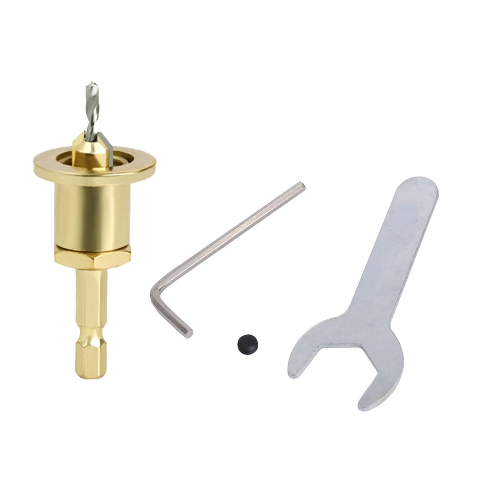 

Регулируемый ограничитель глубины зенковочное сверло с шестигранным хвостовиком 1/4 дюйма и головкой из сплава для деревообработки прецизионный инструмент B