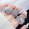 Niche Design Sense Light Luxury High Sense Stacked Open Ring Fashion French Personality Ring Women