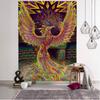 Starry Sky Patterned Flame Phoenix Tapestries Wall Decor for Living Room And Bedroom Dreamy Atmosphere Decorative Artwork