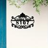Unique Handmade Retro Custom Metal Address Plaque Tailored Outdoor House Number Sign Easy Install Elegant Home Wall Decor