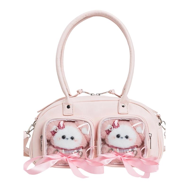 Transparent Messenger Bag Fashion Ita Bag Shoulder Crossbody Bag Anime Display Satchel Handbag for Women Girls Gifts