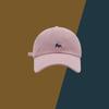 Cute Versatile Little Fox Embroidered Baseball Cap Men's and Women's Spring and Summer Street Fashion Cap Showing Small Face
