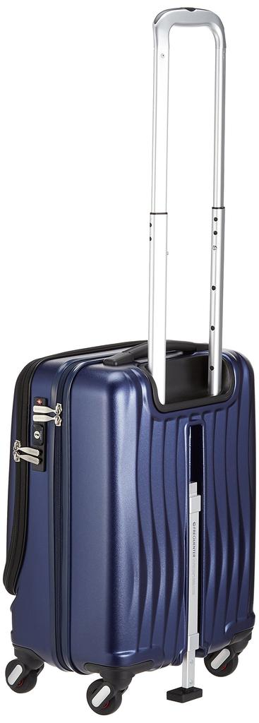 Valiză cu fermoar Clam Advance, 4 roți, cu opritor, roți frontale deschise, 34L, recipient de 46 cm [Frequenter] silențioasă/silențioasă 1-216 3,6 kg