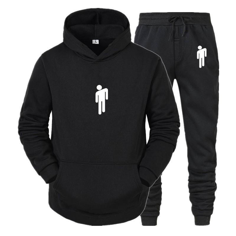 Hot Search Men's Women's Loose Hoodie Set Printed Couple Fashion