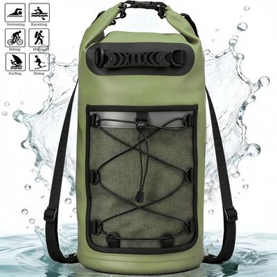 Wasserdichter Dry Bag Wandern Camping Kajakfahren Rafting Schwimmen Outdoor-Abenteuer PVC Schulterrucksack 10L 20L 30L