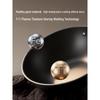 COOKER KING 28cm Rust-Resistant Titanium Wrought Iron Wok