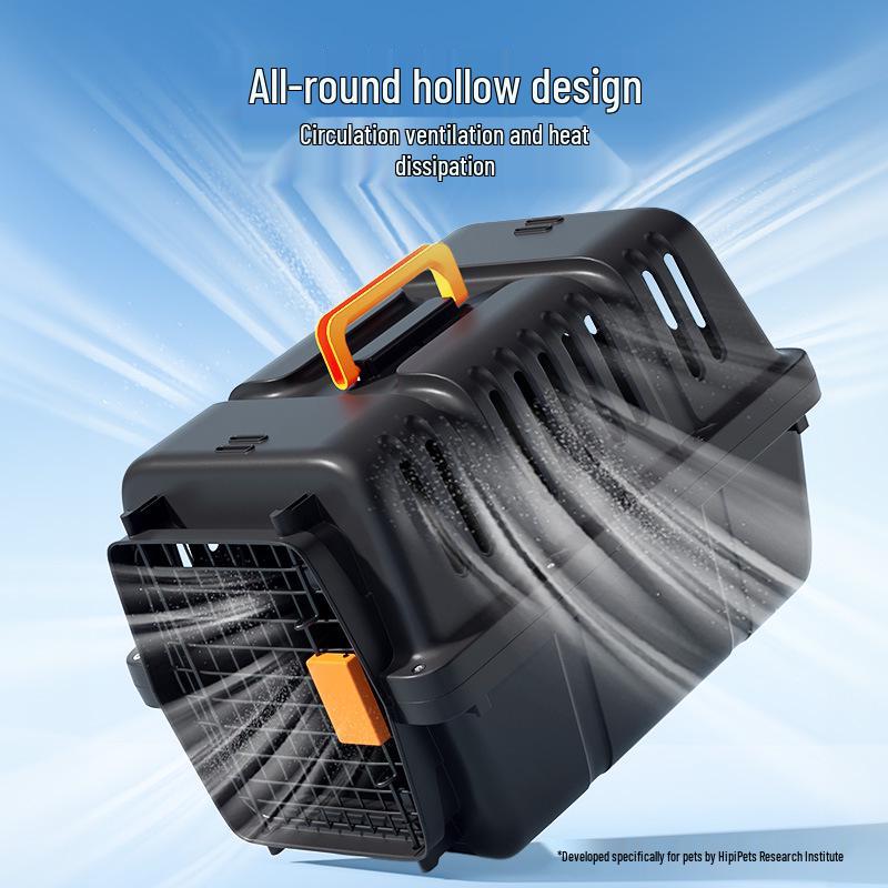 Portable Pet Airline Crate for Small & Medium Cats and Dogs