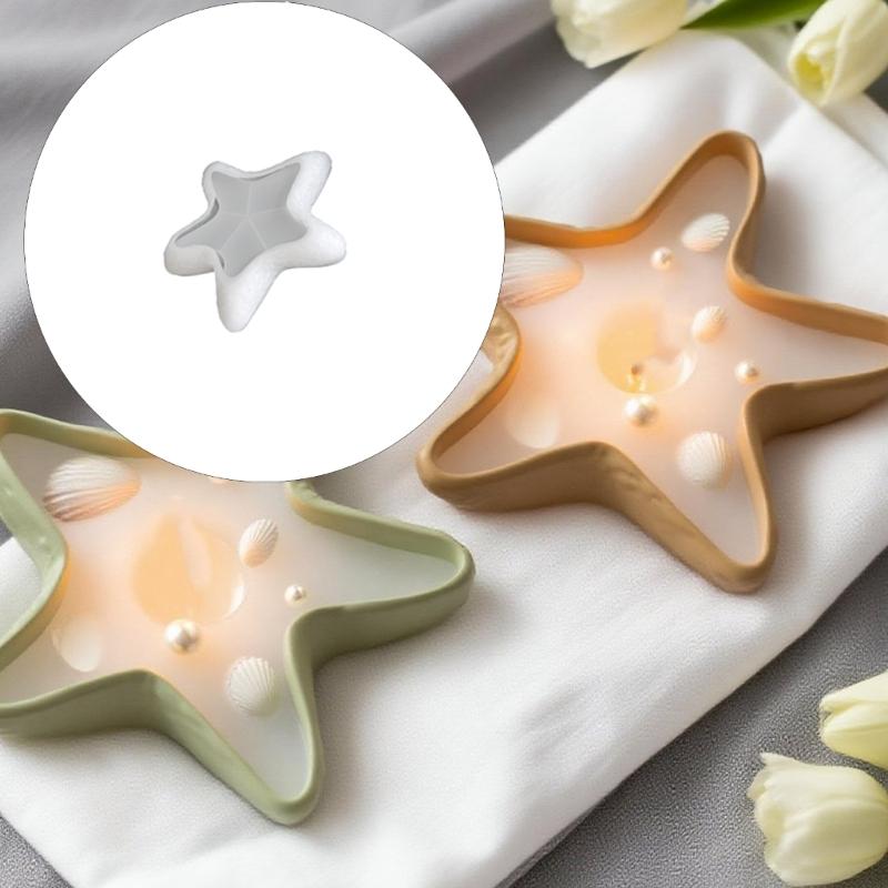 Starfishes Silicone Casting Mould For Epoxy Resin Projects Candle Making And Baking Chocolate Designs