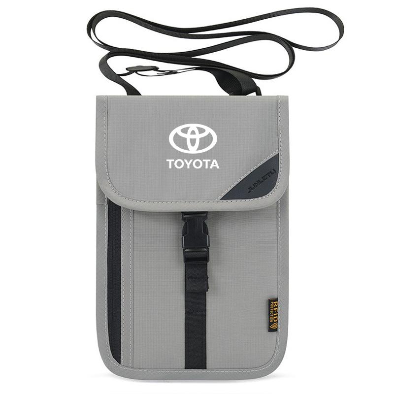

For Toyota Corolla RAV4 RFID Multifunction Anti-theft Wallet Hidden Travel Neck Pouch Passport Cover Cards Holder ID Card Holder