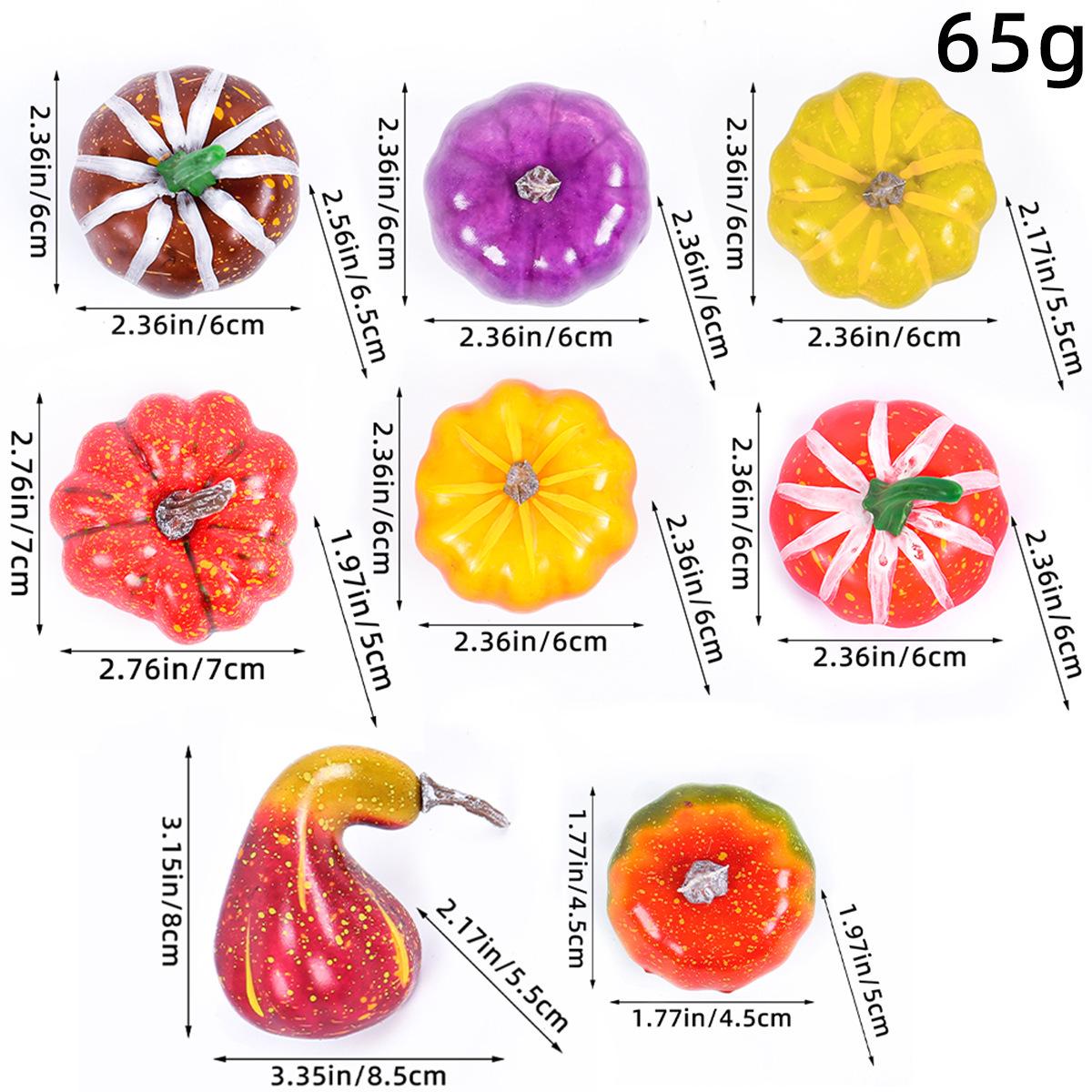 Thanksgiving Multi-Color Foam Pumpkin Ornaments – Harvest Festival Decorations