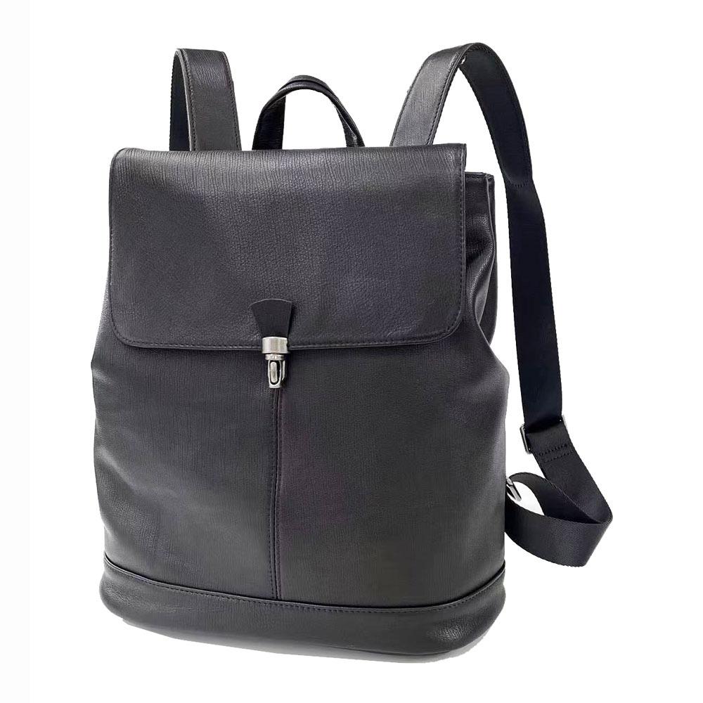 Sac à dos en cuir pour femme, tendance, antivol, pour l'école, le voyage, en cuir de vache souple noir