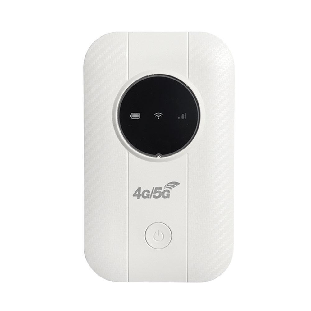 

Мобільний WiFi-роутер 4G LTE 3650 мАг 150 Мбіт/с Портативна WiFi точка доступу до 10 користувачів зі слотом для SIM-карти Бездротовий роутер для автомобіля білий