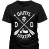 Retro Cross Arrow Zombie TV Series Daryl Dixon TShirt 100 Cotton ONeck Short Sleeve Summer Casual Unisexs Tshirt Size S3XL