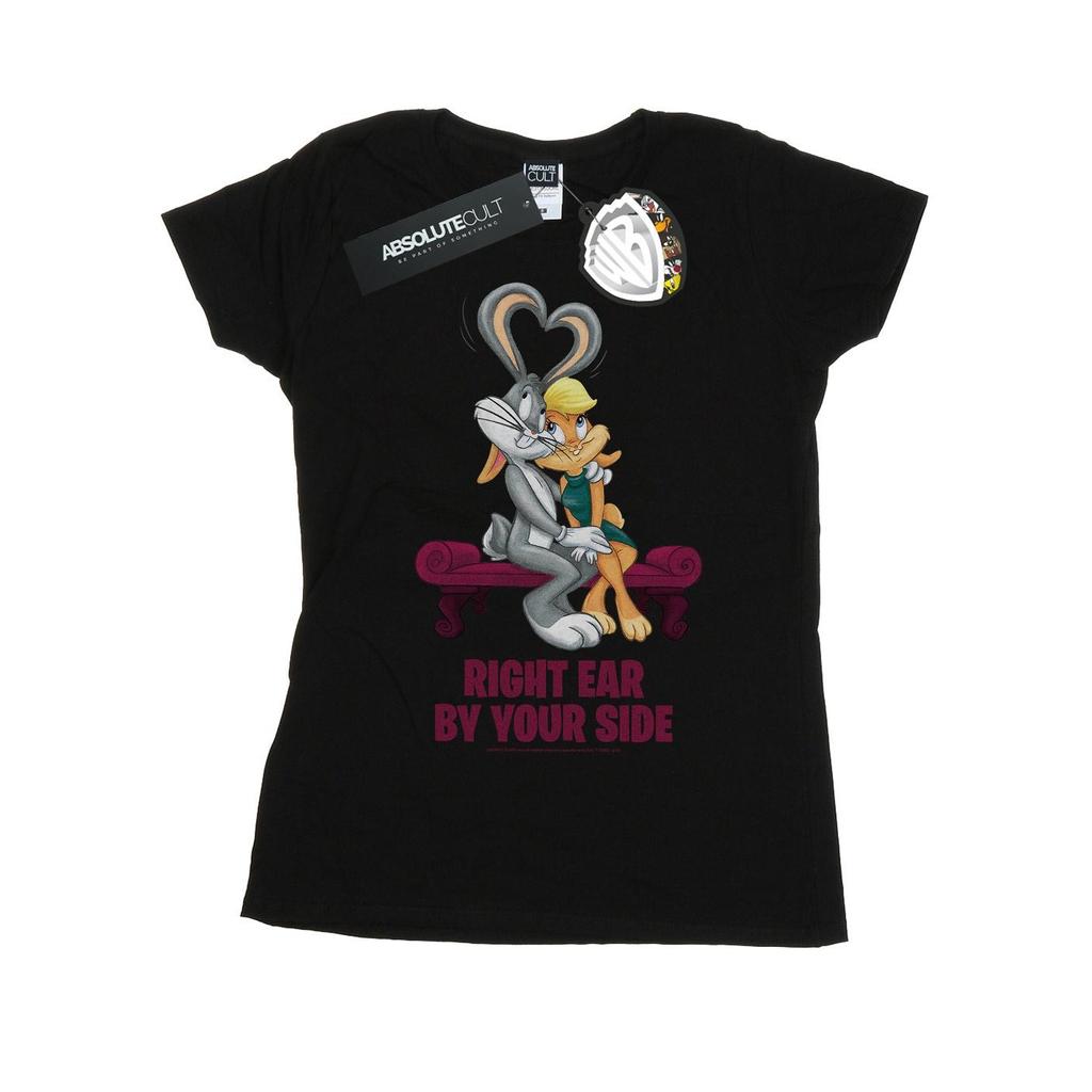 Looney Tunes Womens/Ladies Bugs And Lola Valentine´s Cuddle Cotton T-Shirt