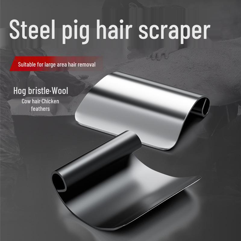 Hog Bristle Manganese Stainless Steel Scraping Tool for Pigskin Hair Removal and Slaughter