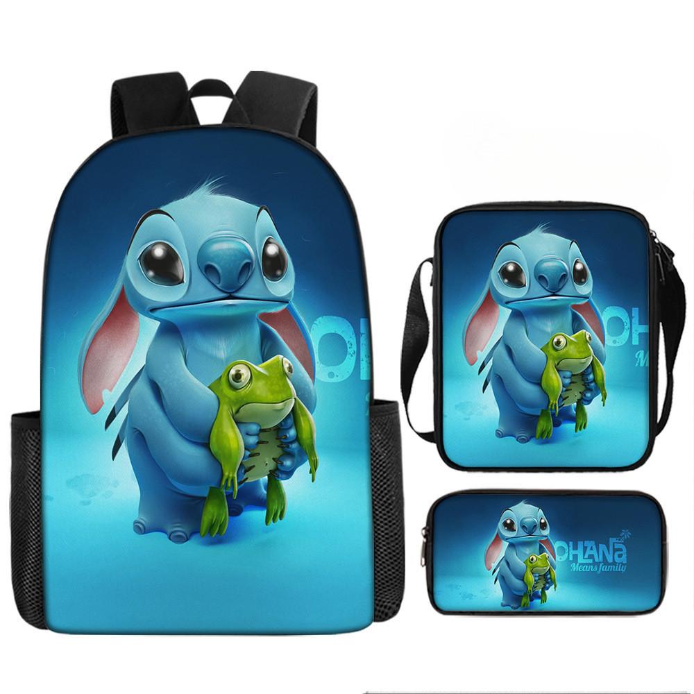 

Stitch Lilo Disney School Backpack Cloth Lightweight Breathable Kids Bookbag Style 36