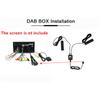 Car Digital Dab+Adapter Tuner Dualantennas Audio Radio Box Usb Receiver Antenna