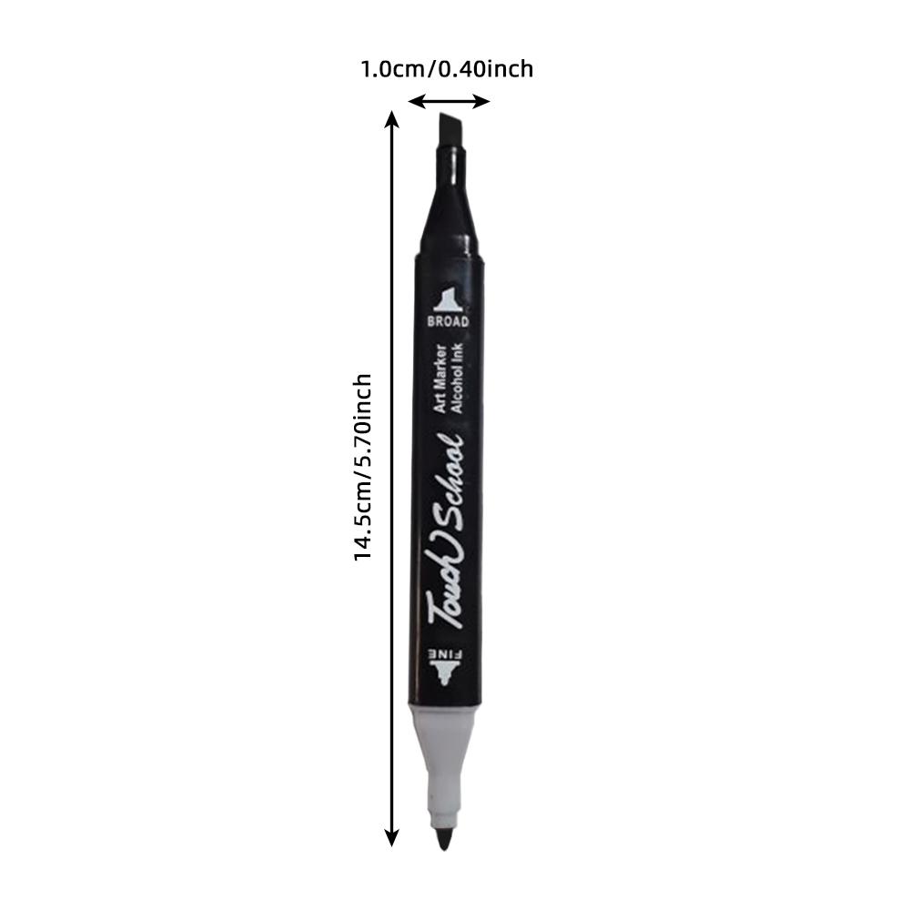 40/60/80/120 Random Colors Alcohol Markers Set Dual Brush Tip Permanent Art Markers for Book Painting Card Making Christmas Gift