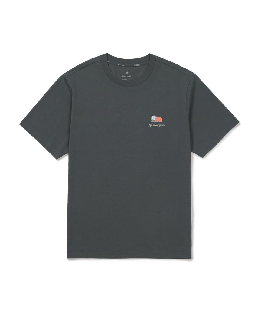 SNOWPEAK APPAREL [Snow Peak | Doraemon] Camping Short Sleeve T-Shirt (S26Mufts94) Urban Green