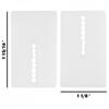 49*29*6.5mm 8pcs Toilet Shims High-quality Soft Plastic Stackable White