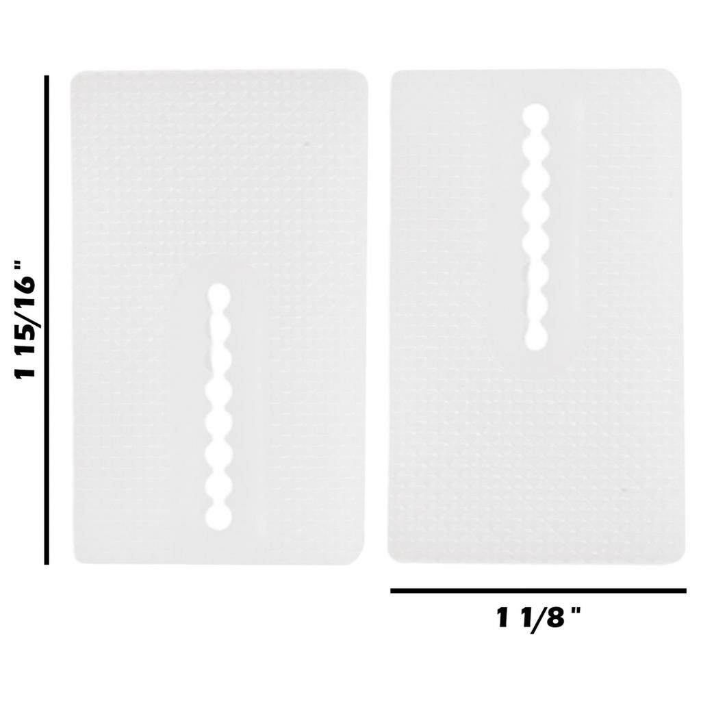 49*29*6.5mm 8pcs Toilet Shims High-quality Soft Plastic Stackable White