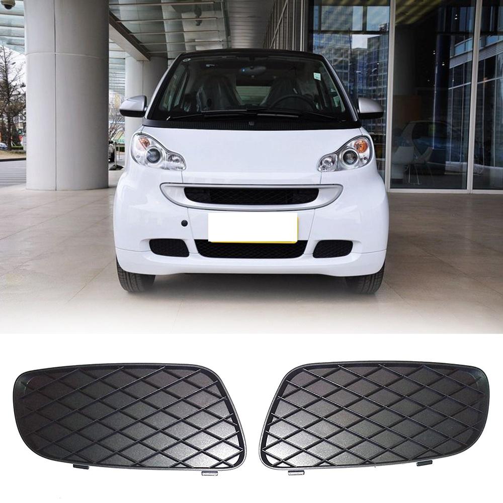 Car Fog Lamp Bezel LH RH Fog Light Grille Cover Fit For SMART FORTWO 451 2008-2012 4518260124C22A 4518260224C22A-A65M