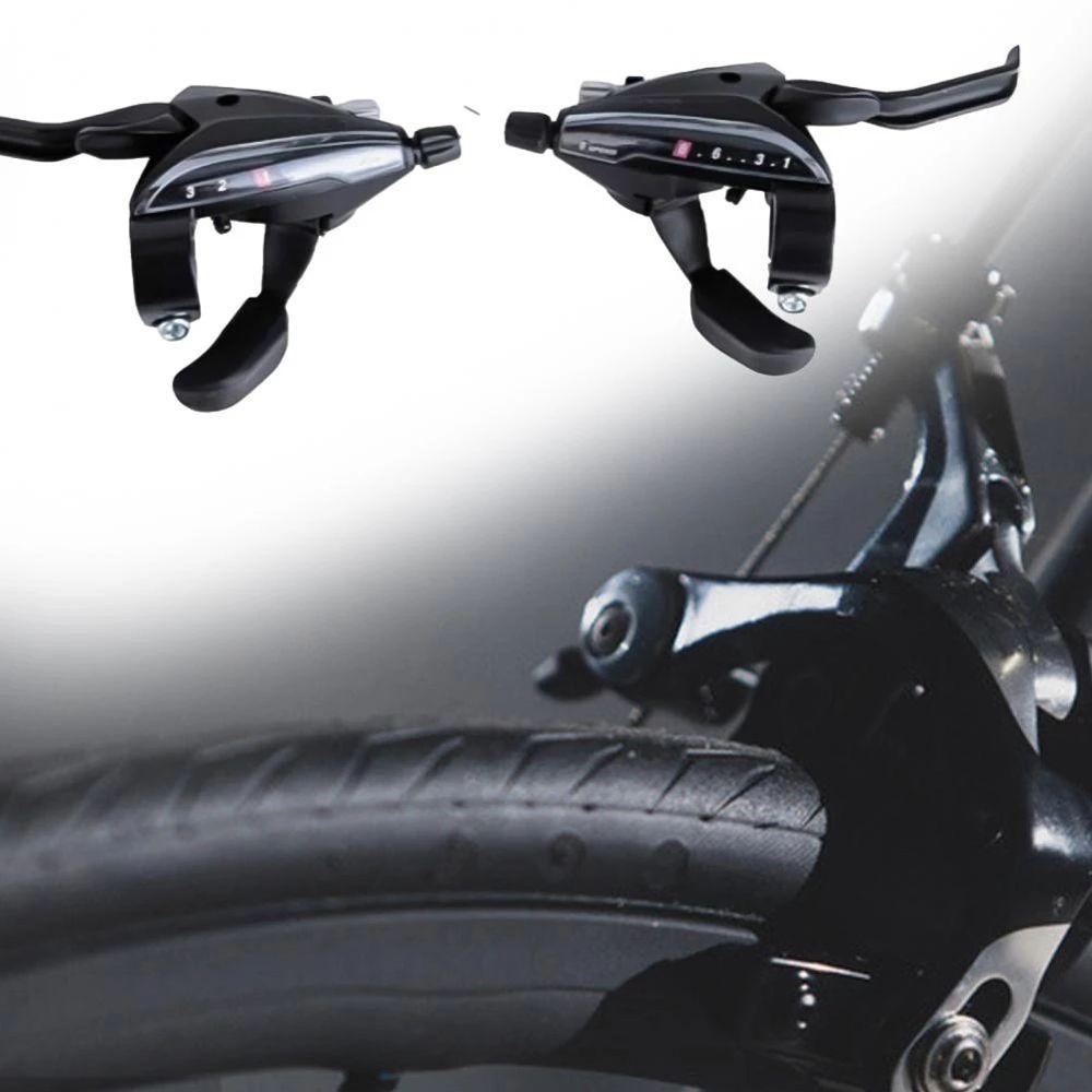 Combo Levier Frein/vitesses Shimano Acera ST-M360 Argent - 3x8 Vitesses VTT (occasion)