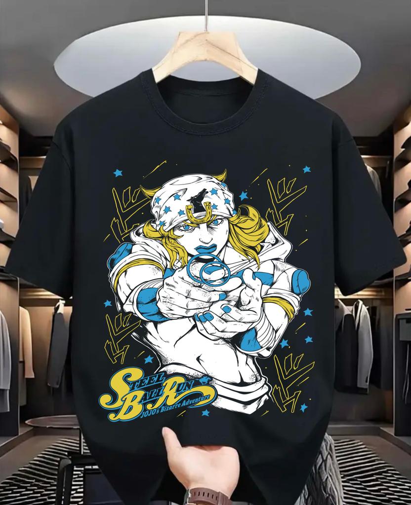 T-shirt Jojo's Bizarre Adventure Anime Manga Design Grafico Maglietta Tee Tutte le Taglie