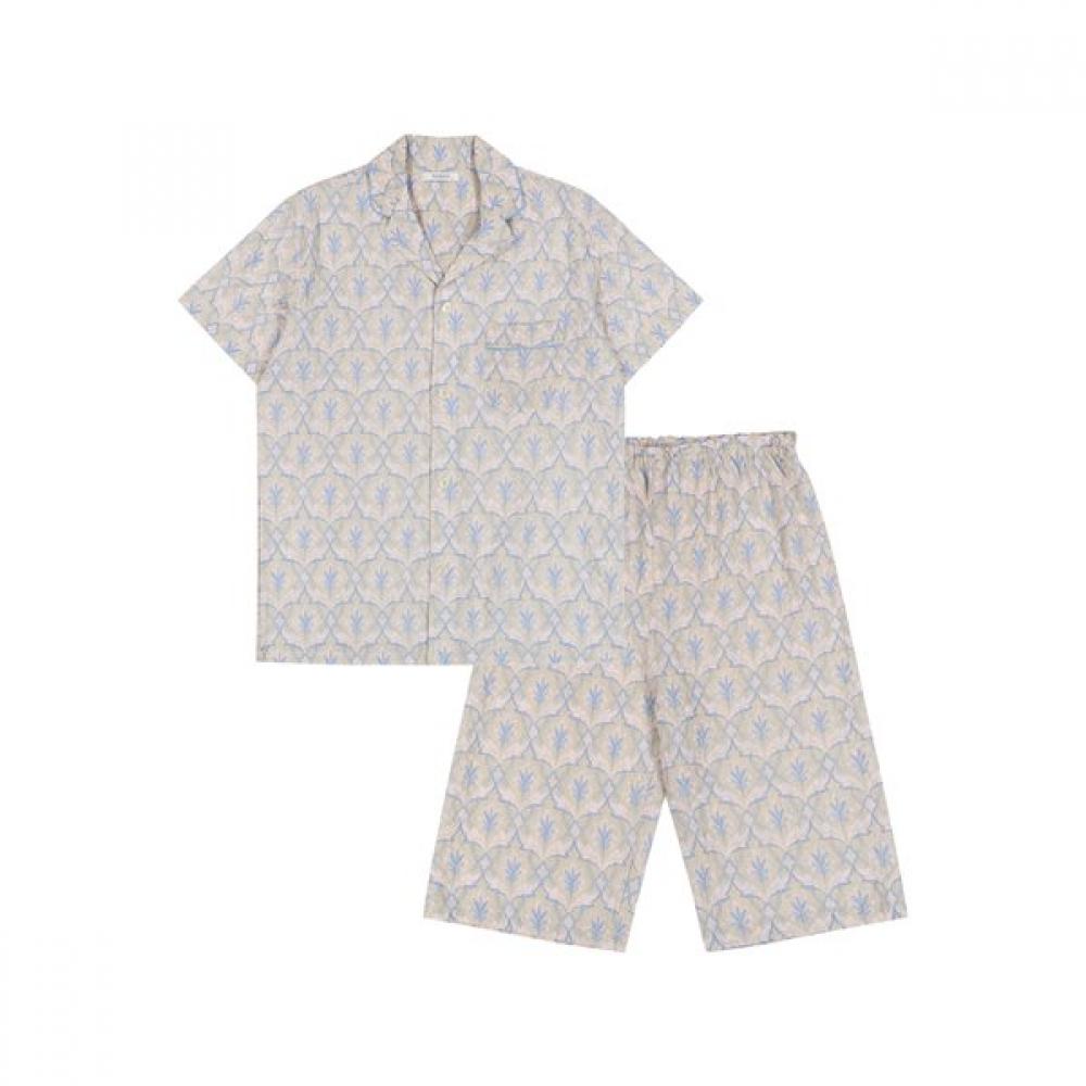 Barbara Men S pajamaS Floral Pattern amp4622S beige/95