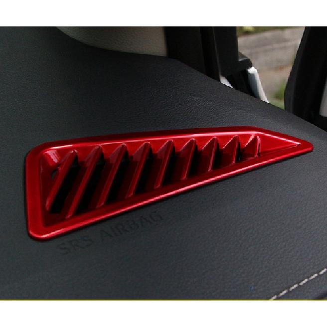 For TOYOTA COROLLA - Dashboard Air Vent Cover Trim Bright red 2pcs