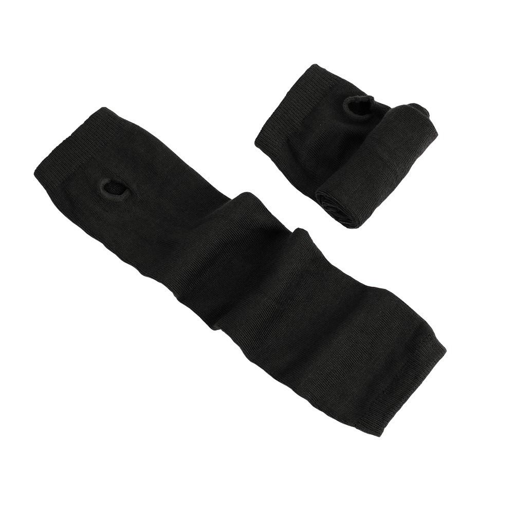 Arm Cover Fingerless Long Glove Striped Cool Stretch Gloves Women Girls Elbow Mitten Winter Season