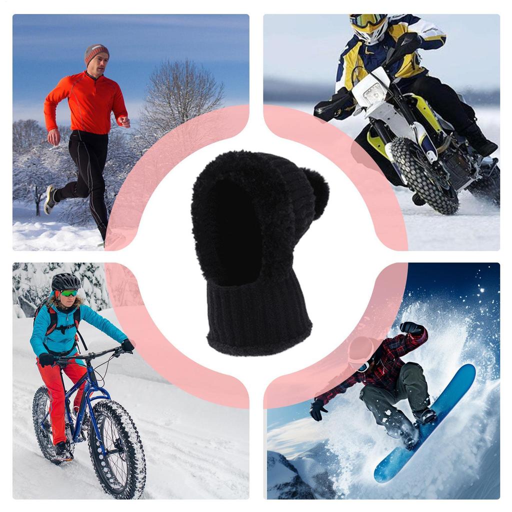 Women's Beanie Fall Beanie With Neck Gaiter Fleece Lining Cute Hats For Women With Ear Flaps For Cold Weather Autumn Hiking