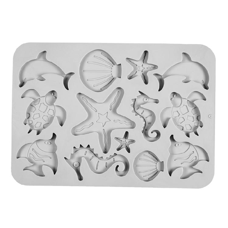 Silicone for Shell Fish Sea for Turtle Shape Biscuit Mould Baking Fondant Chocol