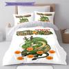 Shenron Pattern Bedding,Quilt Set Quilt Cover Pillowcase Home Birthday Gift (1 * duvet cover + 2 * pillowcase, without core)