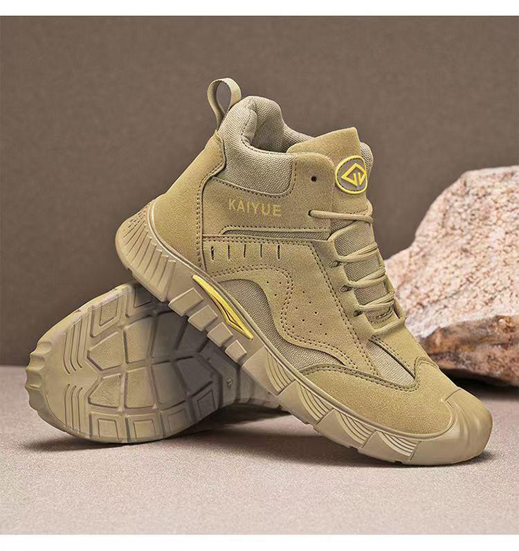 

Мужские ретро-ботинки Martin: Грязеотталкивающая, Легкая, Износостойкая Рабочая одежда для улицы на Осень и Зиму. 42 хаки