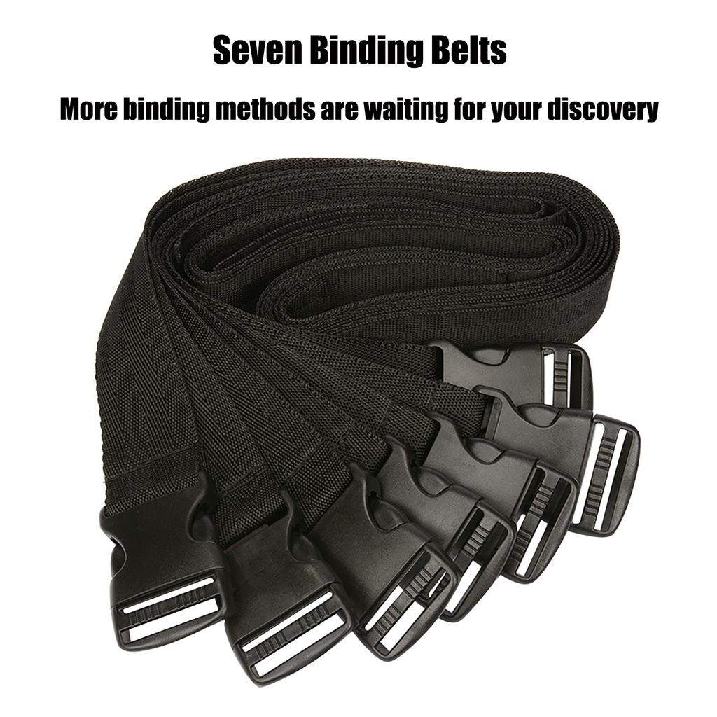 7 Pcs Binding Belt Set Sex Toys BDSM Bondage Adjustable Restraints Harness Sex Bondage Fetish Couples Sex Flirting Sex Products