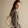 New Tote Bag Made of Cowhide, French-style Ruched Underarm Bag, Genuine Leather Shoulder Bag for Women, Commuter Bag for Women