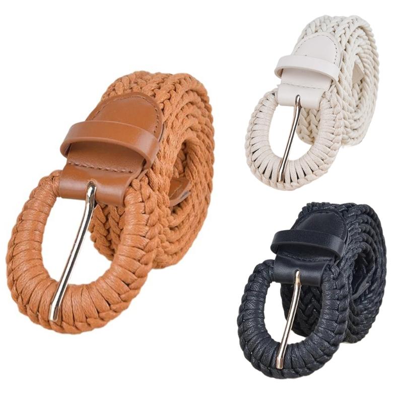 Handmade Weaving Bohemian Belt for Women Lady Dress Waist Belt with Braided Texture Fashion Female Coat Dress Skirt Belt