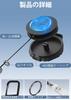 [ZXZone] Reel Keychain with Carabiner, Maximum Stretchable 70cm, Suspension Function,