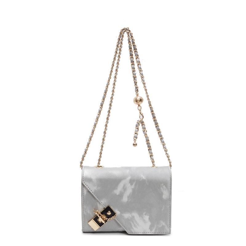 

Сумка Женская Новая Мода Маленькая Квадратная Сумка Универсальная Повседневная На Плечо Сумка-Мессенджер серебряный