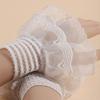 Double Layer Lace Fake Cuffs Pleated False Cuff Sleeve Cute Horn Cuffs Decoration  Photo Prop