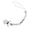 Fashion Exquisite Love Heart Pearl Baby Pacifier Clip Anti-Drop Chain Baby Products Drop-resistant Baby Accessories Newborn Gift