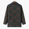 Sweater Jacket Women's Fall and Winter Warm and Comfortable Elastic Knit Sweater Casual Thickened Soft Plaid Sweater