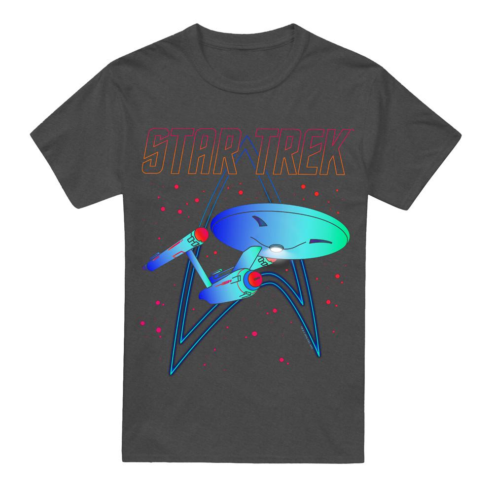 Star Trek Unisex Adult Neon T-Shirt