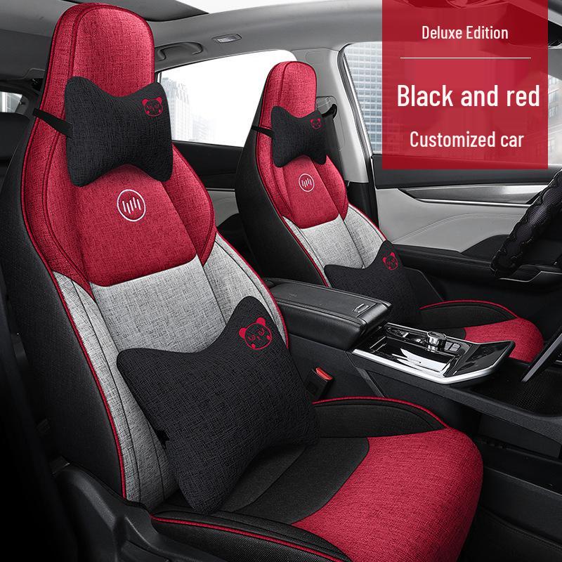 JYZ Weltmeister EX5 Linen Car Seat Cover Cushion - Fashionable, Sporty, All-Season Design.